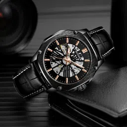 FORSINING Men Dial & Leather Straps Analogue Automatic Motion Powered Watch TWW_WRG8182M3B2 image 3