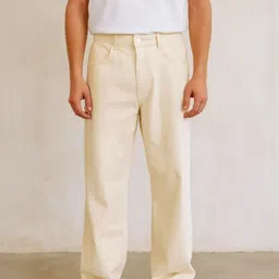 LINARIA Men Classic Boyfriend Fit Mid-Rise Stretchable Jeans-image-54