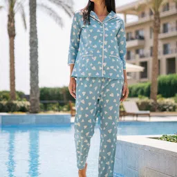 SANSKRUTIHOMES Women Printed Night suit-image-77