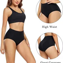 ORLIZEA Pack of 5 Women High-Rise Cotton Blend Hipster Briefs image 4