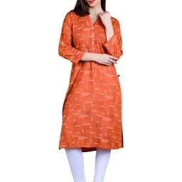 Avaasa Buy Shruthi Women Floral Printed 3/4th Sleeves Knee Length Side Slits Kurta-picture-16