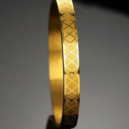 Roadster Men 22K Gold-Plated Geometric Cross-Hatch TexturedBracelet-picture-39