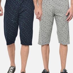 mack jonney VIMAL JONNEY Men Pack of 2 Printed Regular Fit Shorts-picture-44