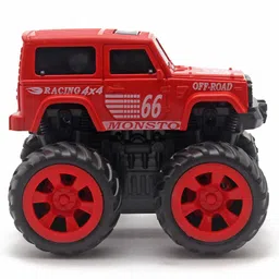 Monsto Friction Powered Monster Toy Truck Red - Height 9.5 cm image 5