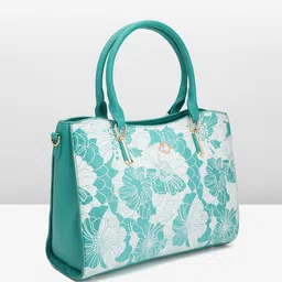 Caprese Floral Printed Structured Handheld Bag image 3