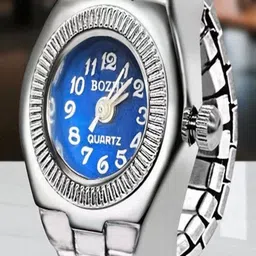 SAPRAA TRENDS Women Silver-Plated Stainless Steel Adjustable quartz Watch Ring-picture-41