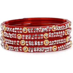 1ST TIME Set Of 28 Stones-Studded Bangles image 3