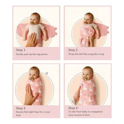 TIDY SLEEP Infants Kids Printed Hug-Me U-Shape Wrapper image 5