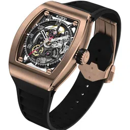 ZEROO Unisex Printed Dial & Leather Straps Analogue Automatic Watch ZM002RBK image 3