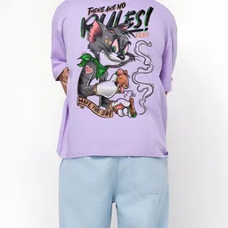 BDSQUARE Men Printed Drop-Shoulder Sleeves T-shirt-picture-29