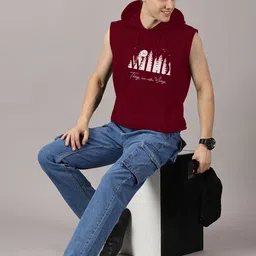 LEON Men Printed Hooded Sweatshirt image 5