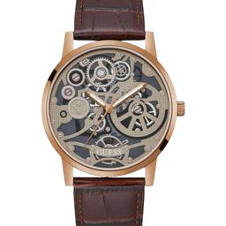 GUESS Men Textured Dial & Leather Straps Analogue Watch GW0570G2-picture-34