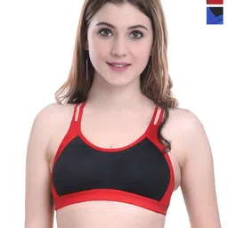 Aamarsh Pack Of 2 Cotton Non Padded Bra & Mid-Rise Briefs image 1