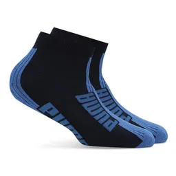 Puma Unisex Pack Of 2 Printed Quarter Ankle Length Cotton Socks-image-90