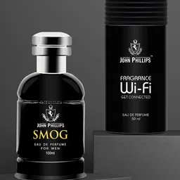 JOHN PHILLIPS Men Set Of 2 Luxury Eau De Perfumes - Smog 100ml - Wi-Fi 50ml-picture-30