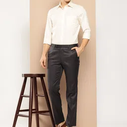 INVICTUS Men Regular Fit Formal Trousers image 5