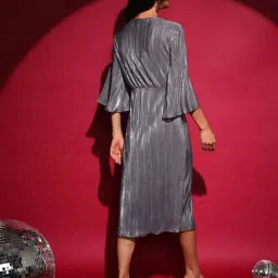 Pinacolada Grey Regular Fit Dress image 4
