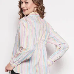 MADAME Multicolor Striped Shirt image 2