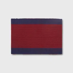 fabindia home Fabindia Nadij Red-Indigo Cotton 518 GSM Mat - Set of 6 image 2