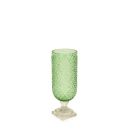 Home4U Orna Green Orna Glass Candle Holder image 2