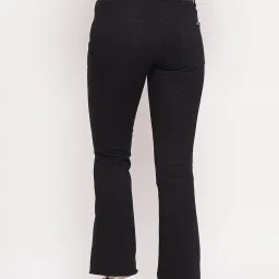 MADAME Black Flared Fit Mid Rise Jeans image 2
