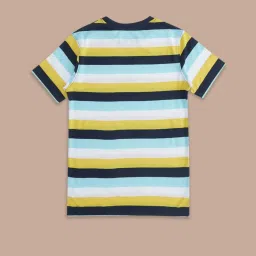 Pantaloons Junior Multicolor Cotton Striped T-Shirt image 2