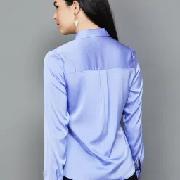Code by Lifestyle Purple Regular Fit Shirt image 2