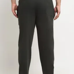 Melon by PlusS Dark Olive Cotton Regular Fit Plus Size Trackpants image 2