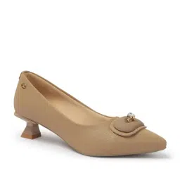Carlton London Women's Beige Pump Shoes image 3
