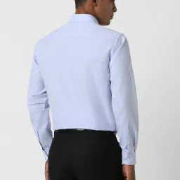 Peter England Blue Regular Fit Shirt image 2