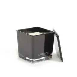 Home4U Ladenac Minimal Floral Champetre Black Square Wax Large Jar Candle image 2