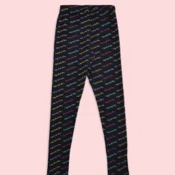 Pantaloons Junior Navy Printed Leggings image 2