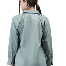 Woodland Green Polyester Solid Shirt image 2