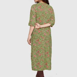 Rajnandini Green Printed Straight Kurta image 2