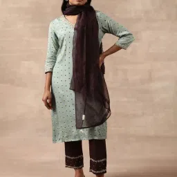 Folksong by W Brown Plain Dupatta image 2