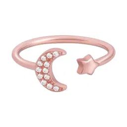 GIVA 925 Sterling Silver Rose Gold Ring for Women-image-74