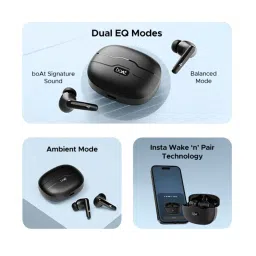 Boat Airdopes Unity ANC In Ear BT Earbuds with Active Noise Cancellation (Black, True Wireless) image 2