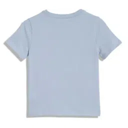 Tommy Hilfiger Kids Breezy Blue Printed Regular Fit T-Shirt image 2