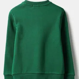 United Colors Of Benetton Green Regular Fit Printed Sweatshirt image 2