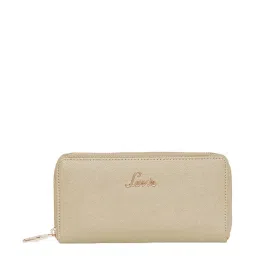 Lavie Sufi Metalic Pro Pearl Gold Solid Zip Around Wallet for Women image 2