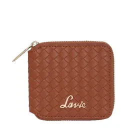 Lavie Bot  Pro Brown Textured Zip Around Wallet for Women image 2