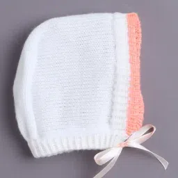 Bumzee Boys White & Orange Regular Fit Sweater image 4