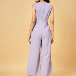 Honey by Pantaloons Lilac Sleeveless Jumpsuit image 2