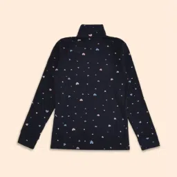 Pantaloons Junior Navy Cotton Printed Full Sleeves Sweatshirt image 2