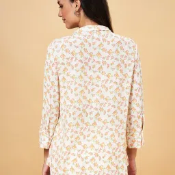 Honey by Pantaloons Off-White Printed Shirt image 2
