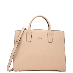 Lavie Beige Solid Large Handbag image 2