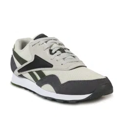 Reebok Men's Classic Nylon Plus Grey Running Shoes image 2