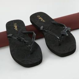 Ginger by Lifestyle Women's Black Flip Flops-picture-2