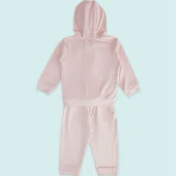 Pantaloons Baby Hot Pink Cotton Regular Fit Full Sleeves Sweatshirt Set image 2
