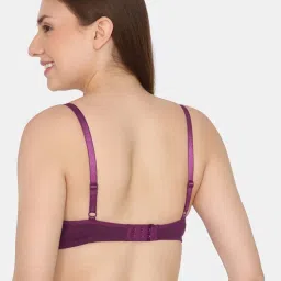 Zivame Purple Plain Bralette Bra image 2